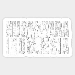 Nusantara Indonesia (White) Sticker